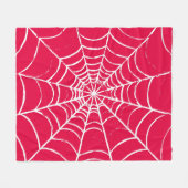 Roze Web Fleece Deken (Voorkant (Horizontaal))