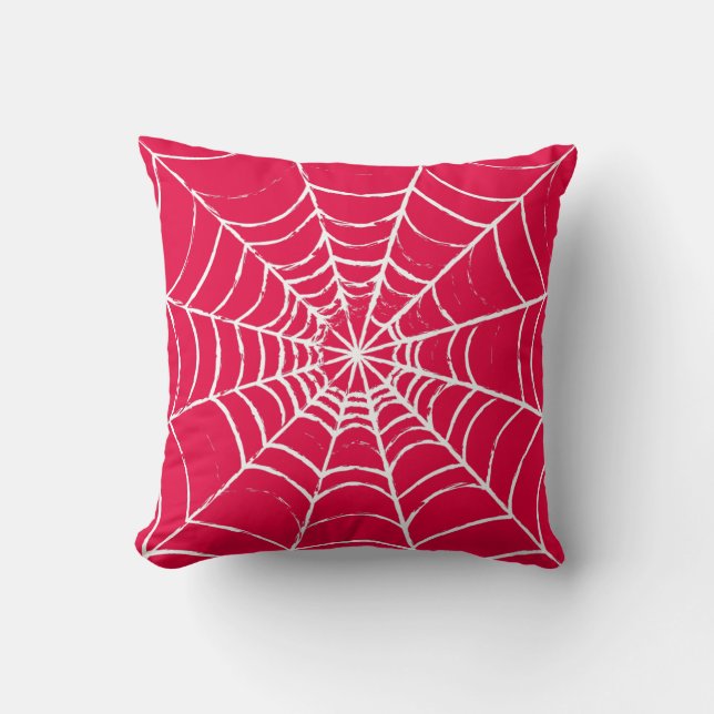 Roze Web Kussen (Voorkant)