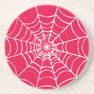 Roze Web Zandsteen Onderzetter