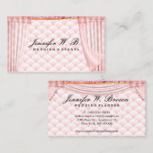 Roze Wedding Event Interieur Decor Gordijn Visitekaartje (Voorkant / Achterkant)