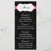 roze Wedding menu (Voorkant)