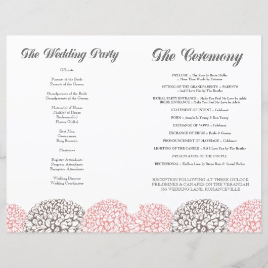 roze weduwenprogramma Boeket (Achterkant)