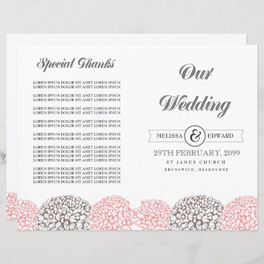 roze weduwenprogramma Boeket (Voorkant / Achterkant)