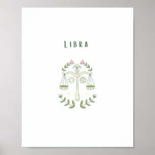 Roze Weegschaal, sterrenbeeld, sterrenbeeld  Poster