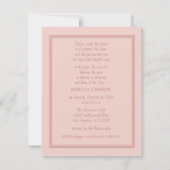 Roze wegauto - Bridal Shower - uitnodiging (Achterkant)