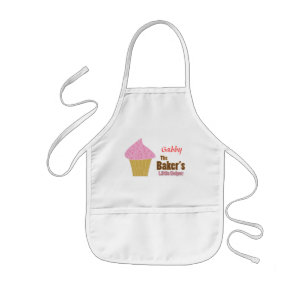 Roze Weinig Helper van Cupcake Baker Kinder Schort