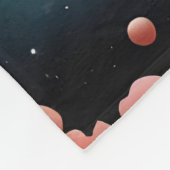 Roze Wereld Fleece Deken (Hoek)