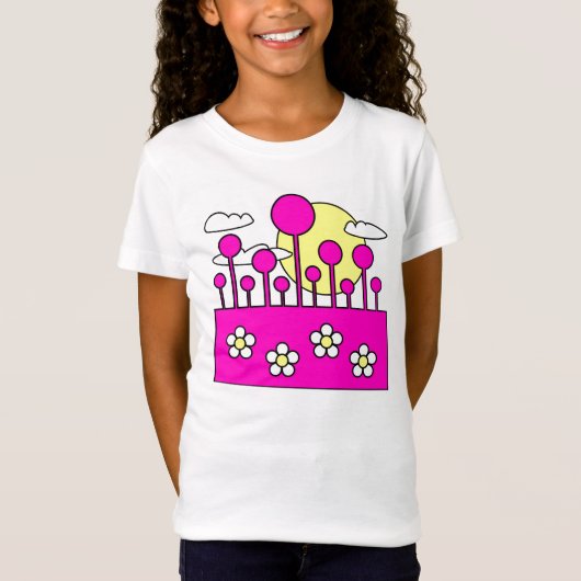Roze wereld - Gepersonaliseerd T-shirt (Voorkant)