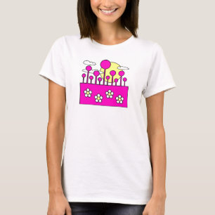 Roze wereld t-shirt