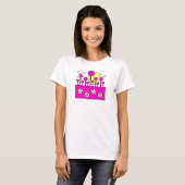 Roze wereld t-shirt (Voorkant volledig)