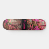 Roze wereldskateboard skateboard (Horizontaal)