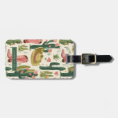 Roze Western Cactus Bagagelabels (Voorkant horizontaal)