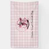 Roze  Western Cowgirl Bachelorette Banner (Verticaal)