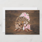 Roze Westerne BBQ voordat ik stel douchen Kaart (Achterkant)