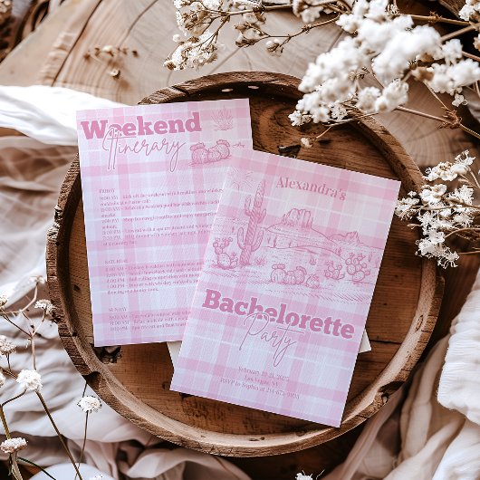 Roze Westerne vrijgezellenreis Kaart