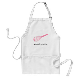 Roze Whisk Domestic Goddess Apron Standaard Schort