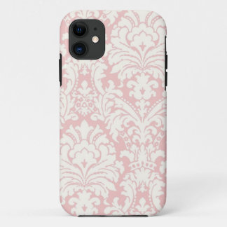 Roze & White Damask iPhone Case