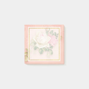 Roze & White Rose Bouquet Post-it® Notes
