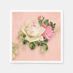 Roze & White Rose Bouquet Servet