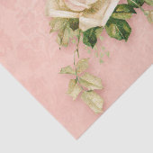 Roze & White Rose Bouquet Tissuepapier (Detail)