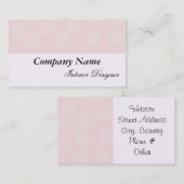 Roze wielontwerp visitekaartje (Voorkant / Achterkant)