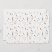 Roze Wildbloem Monogram Crest Foto Birthday Kaart (Achterkant)