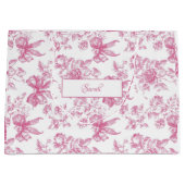 Roze Wilde Bloem Thee Bruiloftsfeest Groot Cadeauzakje (Voorkant)