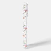 Roze Wilde Bloem Waterverf Monogram Case-Mate iPhone Case (Achterkant / Rechts)