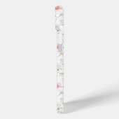 Roze Wilde Bloem Waterverf Monogram Case-Mate iPhone Case (Achterkant / Links)