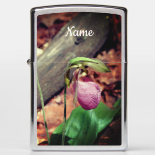 Roze Wilde Dame Slipper Orchid Flower Personalized