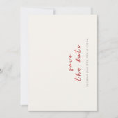 Roze Wildflower Roos Spring Garland Wedding Save The Date (Voorkant)