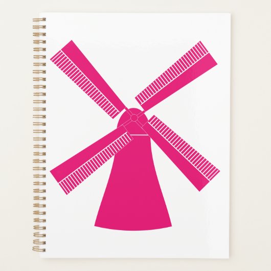 Roze windmolen planner (Voorkant)