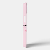 Roze Winking Kawaii Face iPad Case (Achterkant / Rechts)