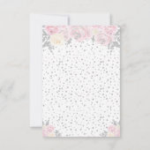 Roze Winter Blond Haar Prinses Zoet Zestien RSVP Kaartje (Achterkant)