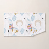 Roze winter feestdagen kinder paard bad handdoek (Handdoek)