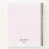 Roze Winter Mijn Zwangerschap Schattige Polar Beer Notitieboek (Achterkant)