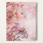 Roze winterbos moderne Baby's Planner (Achterkant)