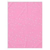 Roze wintersneeuwvlokken tafelkleed (Voorkant)