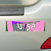 Roze wisselaar Hillary USA We zijn sterker samen. Bumpersticker (Op auto)