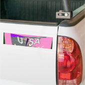 Roze wisselaar Hillary USA We zijn sterker samen. Bumpersticker (Op Truck)