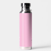Roze wit aangepaste naam script waterfles (Links)