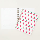 Roze Wit Ananas Patroon Schattige Planner (Display)