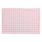 Roze & Wit Checkerboard Evergreen Pillow Hoesje Kussensloop (Achterkant)