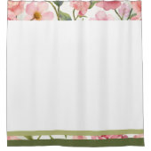 Roze wit en groen douchegordijn (Voorkant)