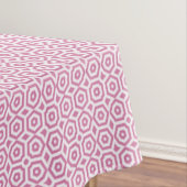 Roze wit geometrisch patroon art deco tafelkleed (Voorbeeld)