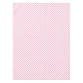 Roze Wit Geruit Baby shower Kinder Kamer Decor Tafelkleed (Voorkant)