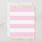 Roze Wit & Goud Hart VERJAARDAG UITNODIGINGEN (Achterkant)