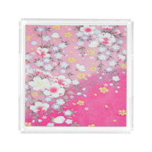  Roze Wit Japans Kimono Bloembloem