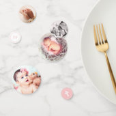 Roze & Wit Kruis - Foto - Doop Confetti (Groep)