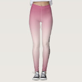 Roze Wit Ombre Leggings (Voorkant)